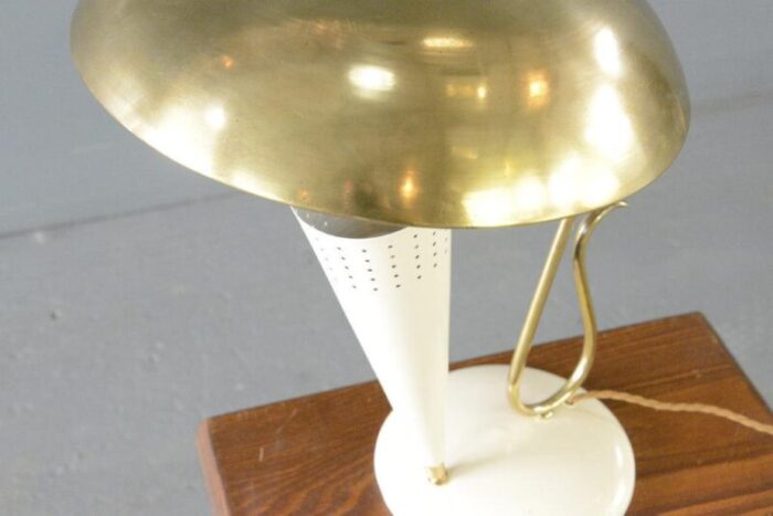 mid century brass table lamp 1950s 2395