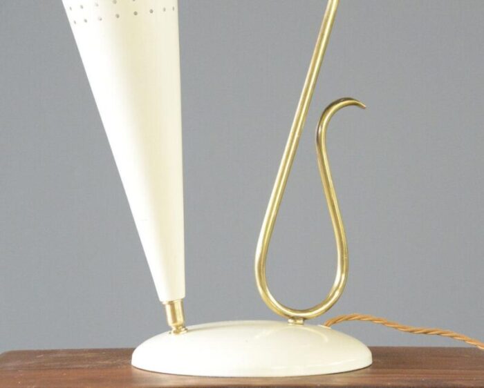 mid century brass table lamp 1950s 5300