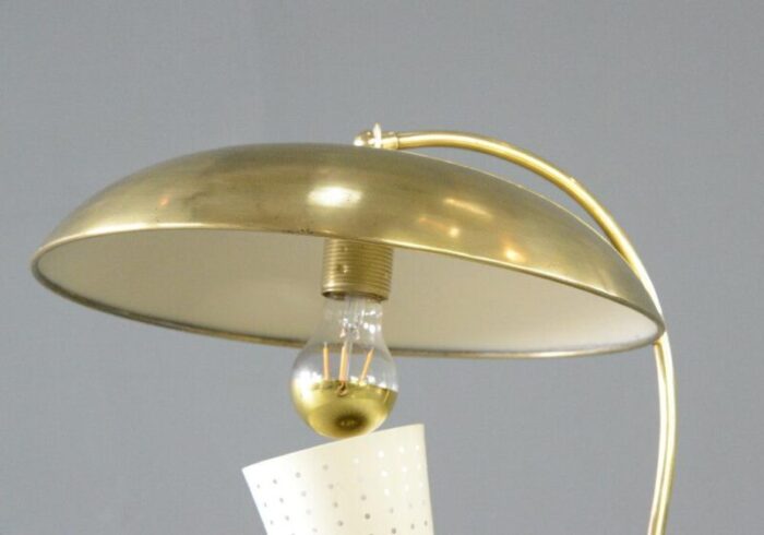 mid century brass table lamp 1950s 7372