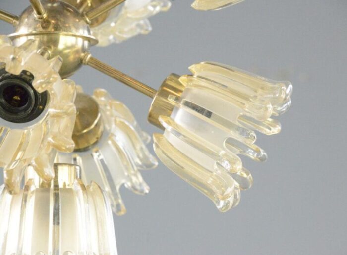 mid century chandelier by leclaire and schafer 1960s 2128