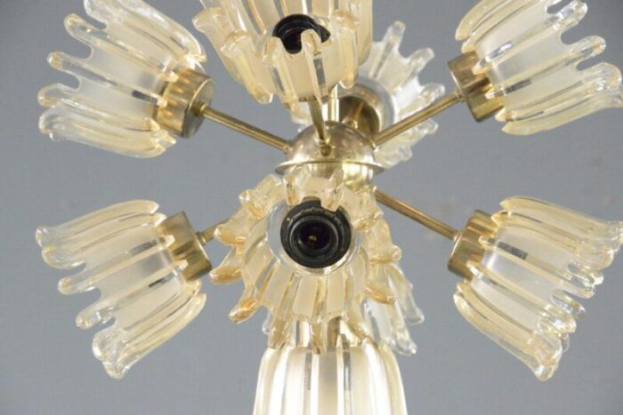 mid century chandelier by leclaire and schafer 1960s 2803