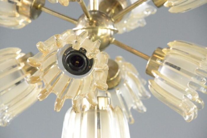 mid century chandelier by leclaire and schafer 1960s 3686