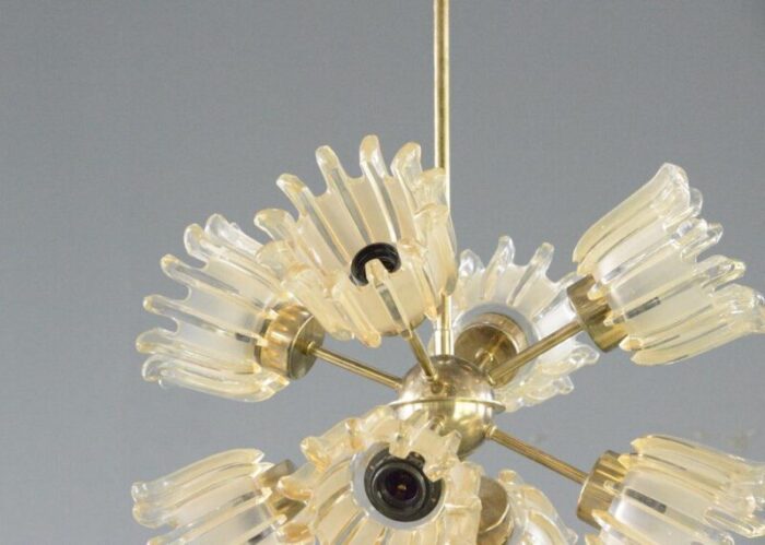 mid century chandelier by leclaire and schafer 1960s 5757