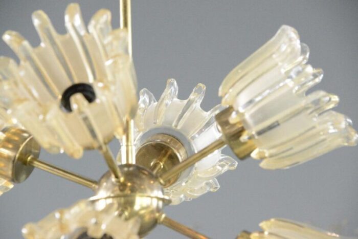 mid century chandelier by leclaire and schafer 1960s 6702