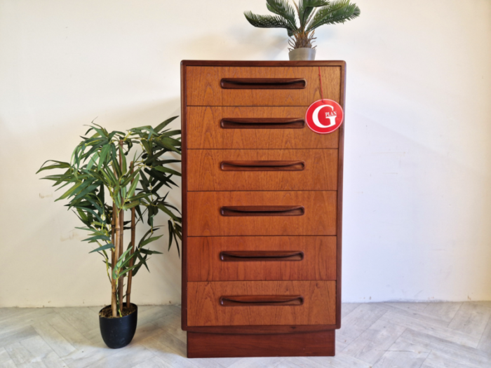 mid century danish afromosia teak chest of drawers from g plan 4638