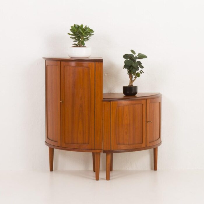 mid century danish teak corner cabinet by gudme mobelfabrik 1960s 3534