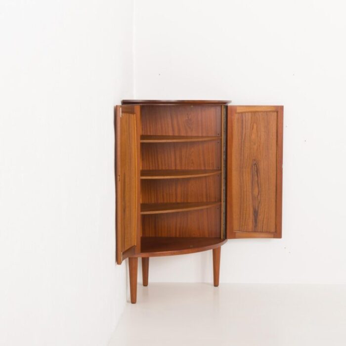 mid century danish teak corner cabinet by gudme mobelfabrik 1960s 6991