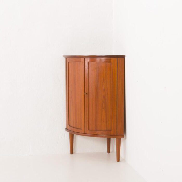 mid century danish teak corner cabinet by gudme mobelfabrik 1960s 7697