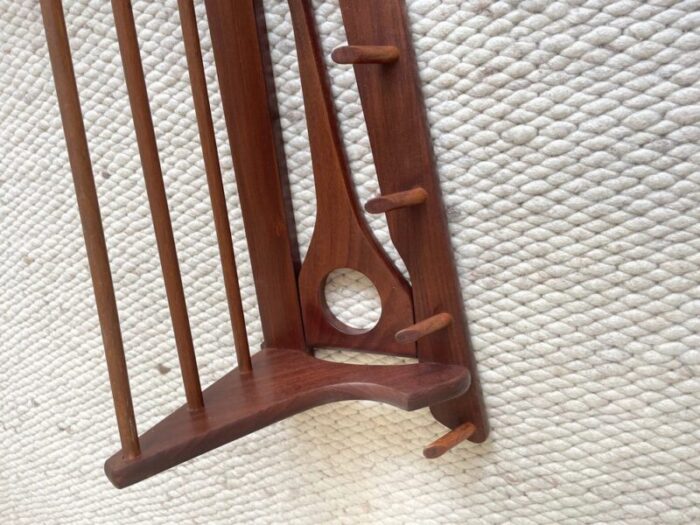 mid century danish wooden coat rack 12