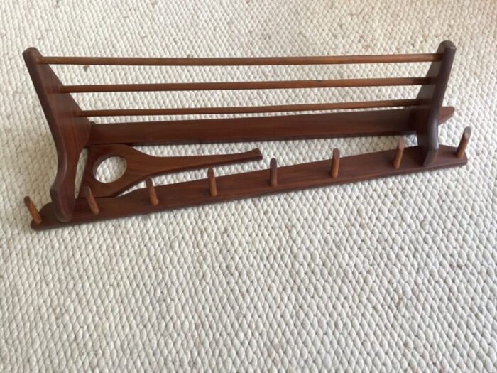 mid century danish wooden coat rack 3