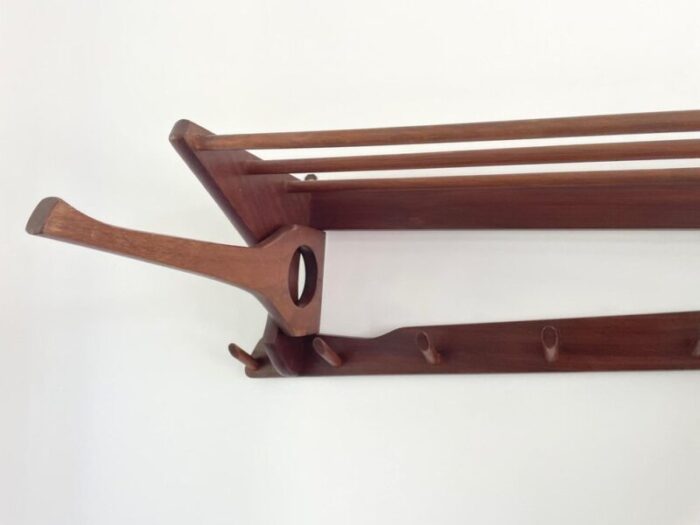 mid century danish wooden coat rack 4