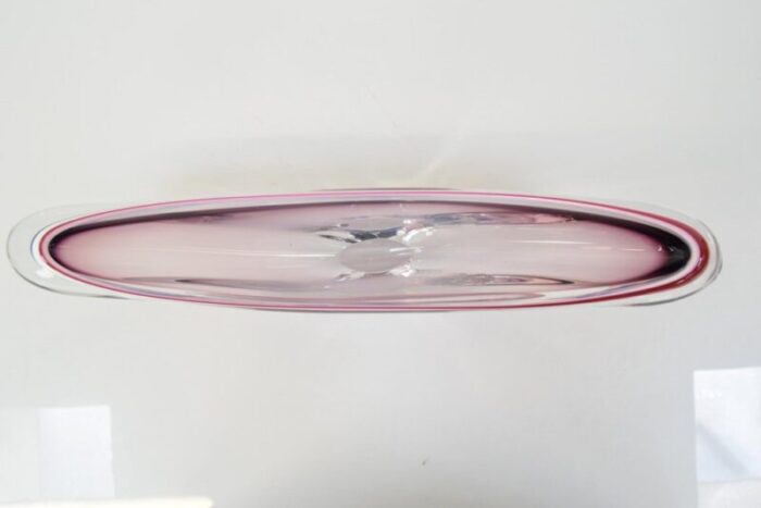 mid century glass bowl by josef hospodka for chribska 1960s 12