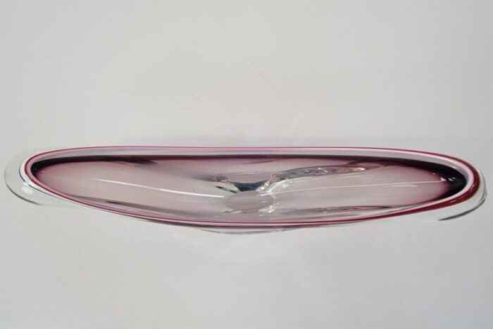 mid century glass bowl by josef hospodka for chribska 1960s 9