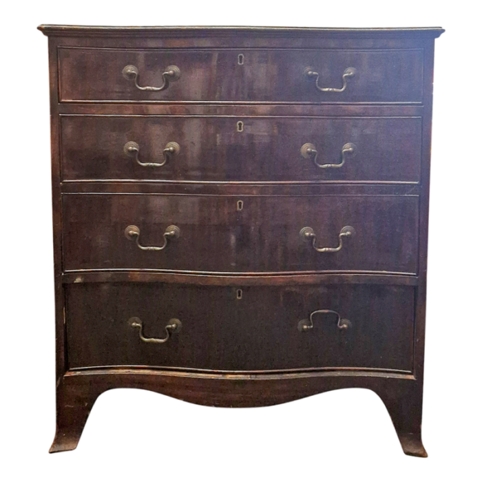 mid century mahogany chest of drawers 4212