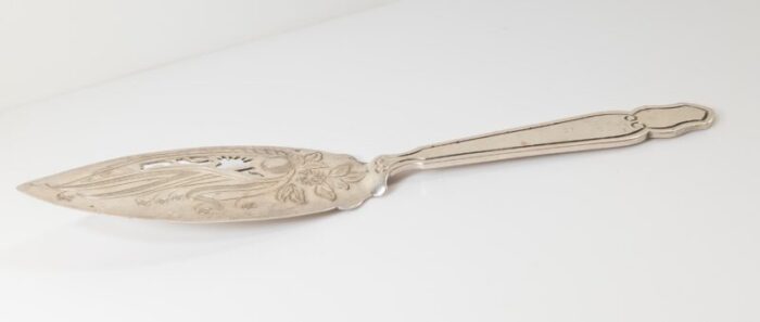 mid century mexican art nouveau sterling silver cake server by sandborns and r lopez 8770