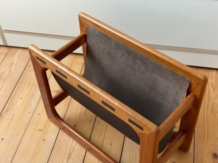 mid century modern danish teak magazine rack from salin mobler 8