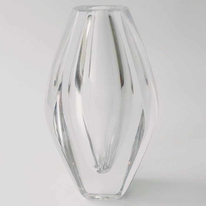 mid century scandinavian ventana glass vase by mona morales schildt for kosta sweden 1950s 1