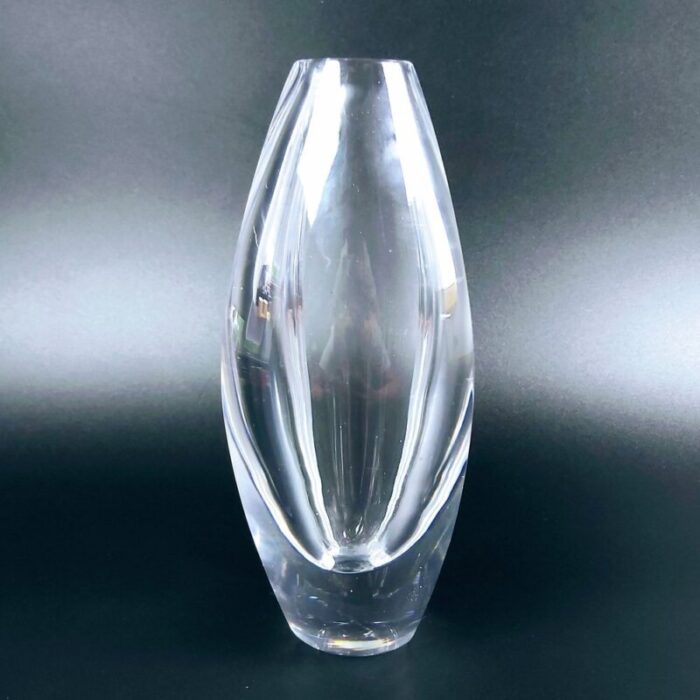 mid century scandinavian ventana glass vase by mona morales schildt for kosta sweden 1950s 3