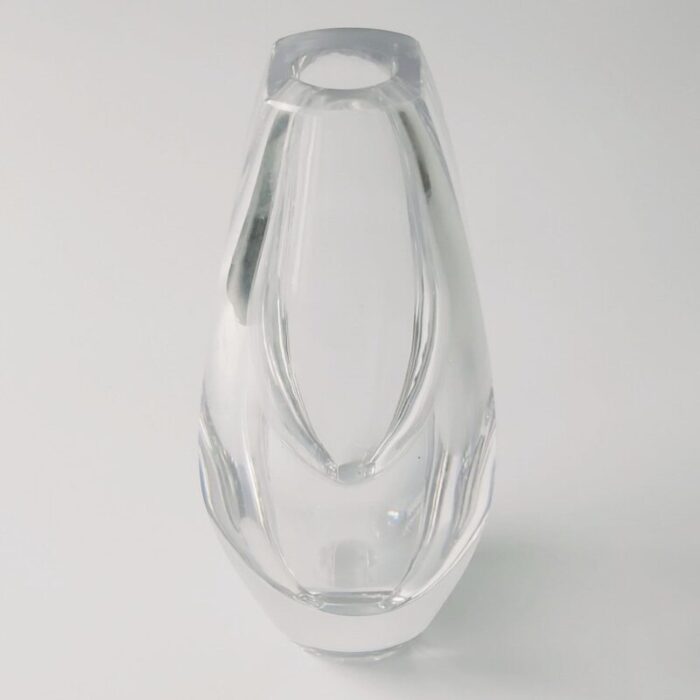 mid century scandinavian ventana glass vase by mona morales schildt for kosta sweden 1950s 7