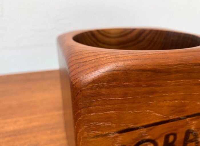 mid century swedish former tabacco tobak teak box bowl from sowe svestad 1960s 14