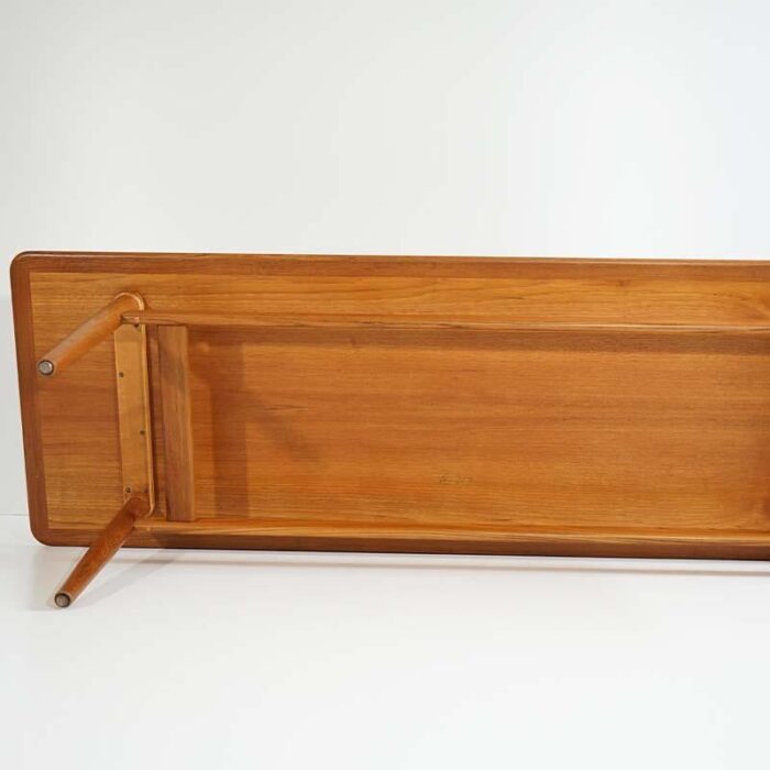 mid century teak coffee table by kurt stervig for jason mbler 1960s 2189