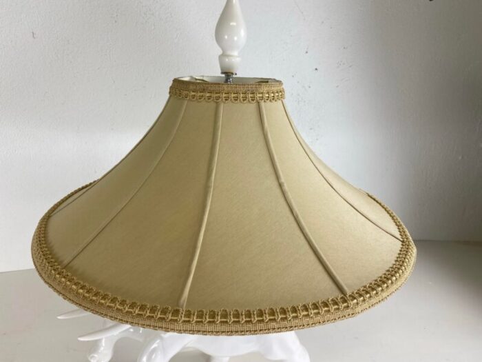 mid century vintage oversized blanc de chin italian elephant lamp 3226