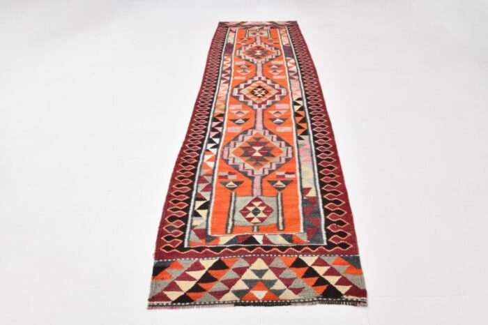 mid ceuntry modern kilim runner rug 2