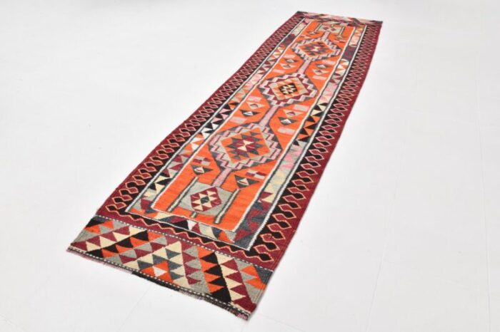 mid ceuntry modern kilim runner rug 3