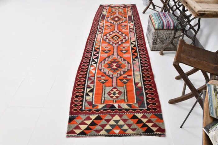 mid ceuntry modern kilim runner rug 4