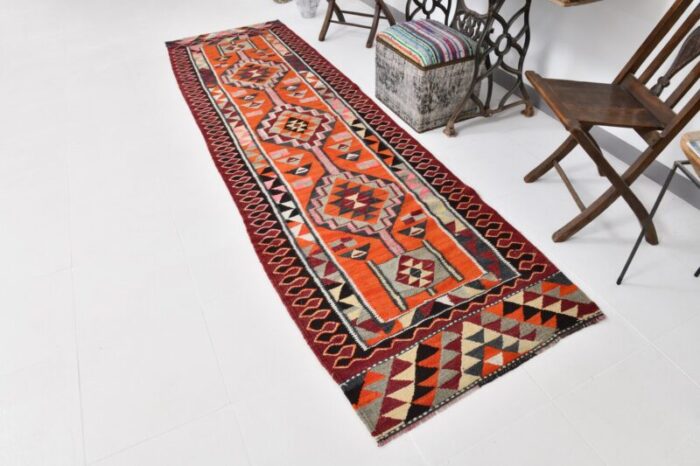 mid ceuntry modern kilim runner rug 6