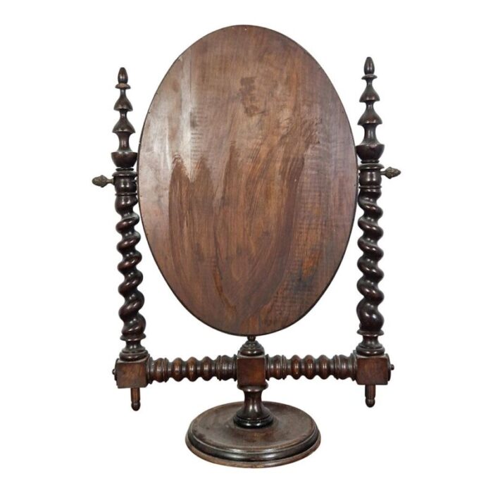 mirror with wooden base 3893