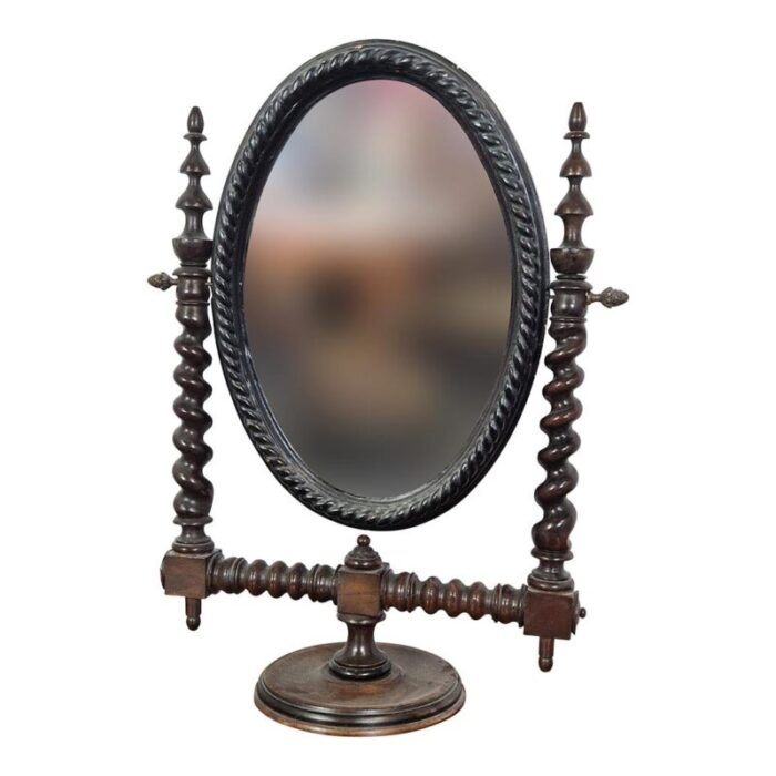 mirror with wooden base 6067