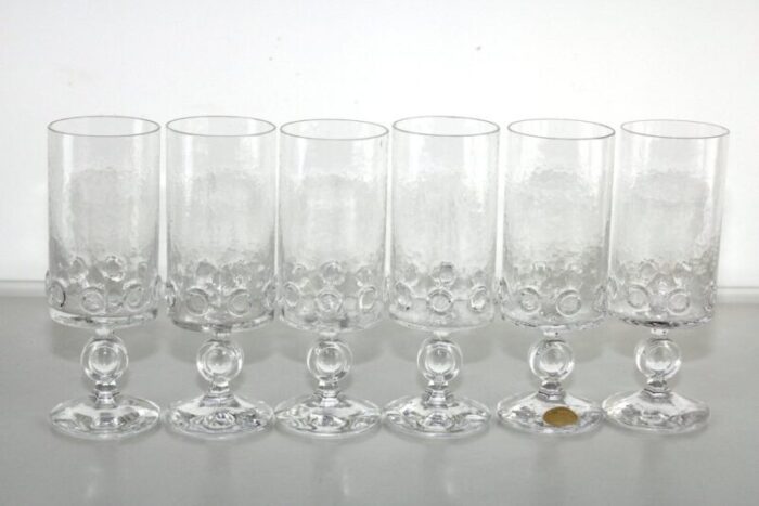 model evergreen drinking glasses from riedel 1960s set of 6 1