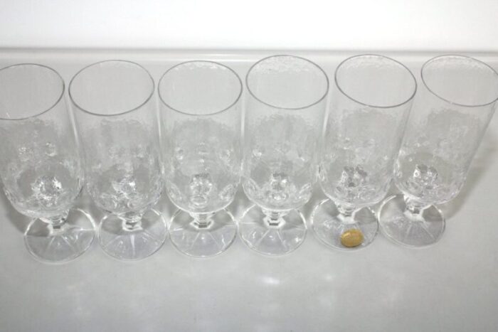 model evergreen drinking glasses from riedel 1960s set of 6 2