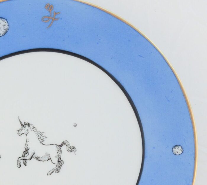 monoceros dinner plates by lithian ricci set of 4 2