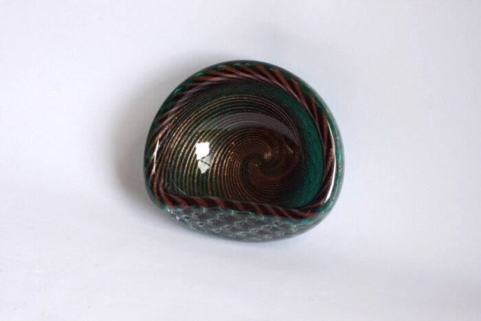 murano glass bullicante and filigrana bowl 1950s 6