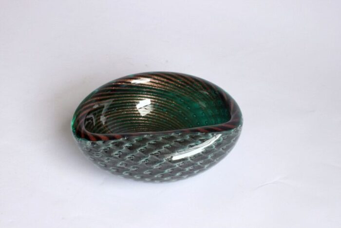 murano glass bullicante and filigrana bowl 1950s 8