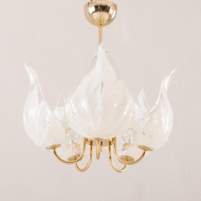 murano glass chandelier attributed to la murina italy 1970s 1908