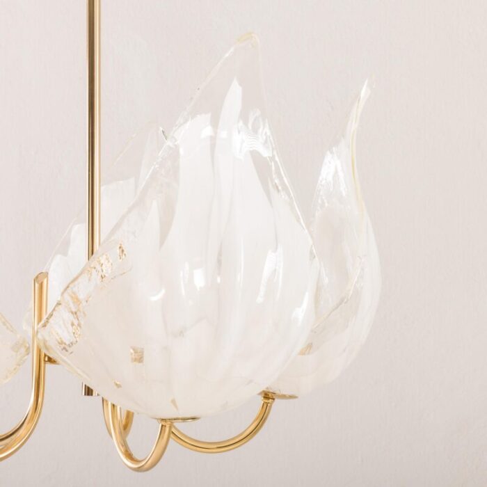 murano glass chandelier attributed to la murina italy 1970s 3204