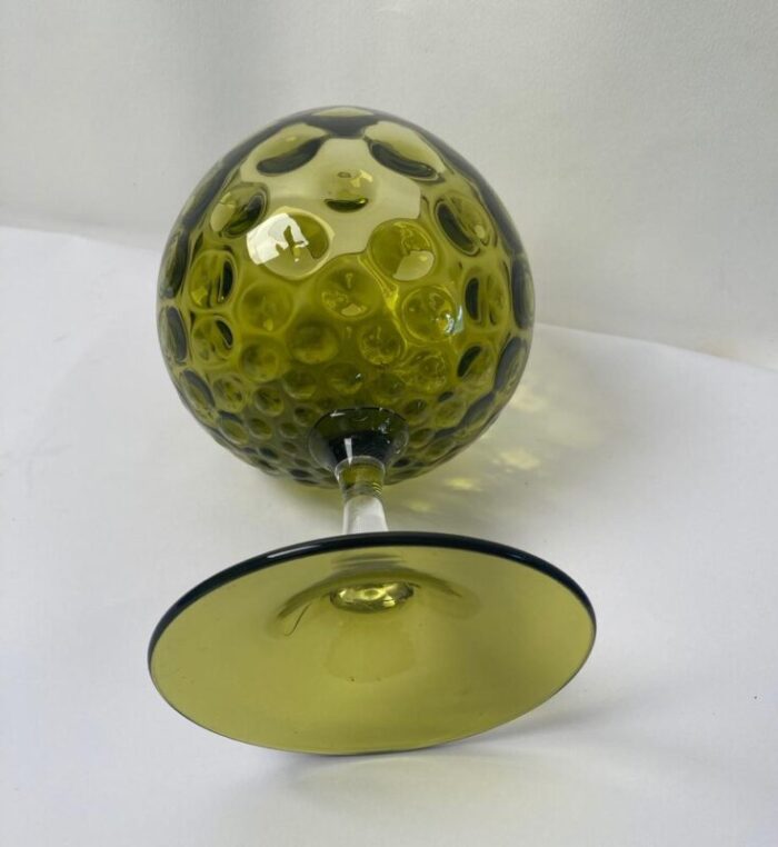 murano glass vase in the style of ercole barovier for barovier and toso 1950s 0680