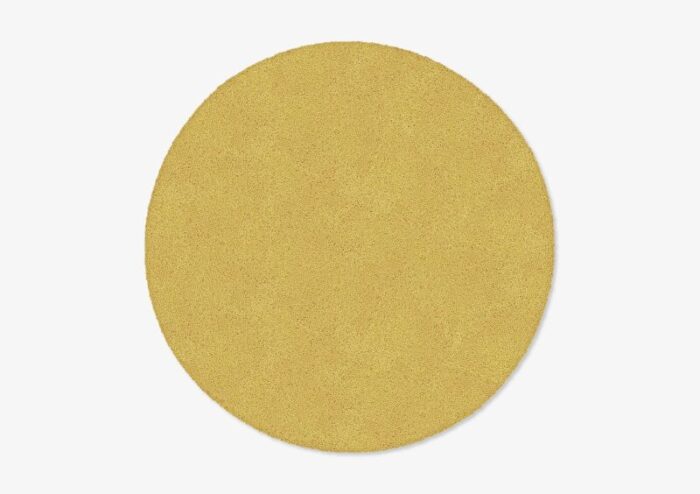 mustard circle plain rug from marqqa 1