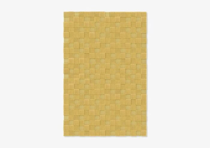 mustard square textured rug from marqqa 1