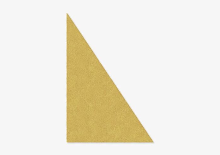 mustard triangle plain rug from marqqa 1