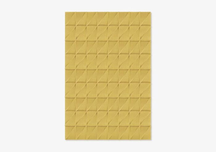 mustard triangle textured rug from marqqa 1