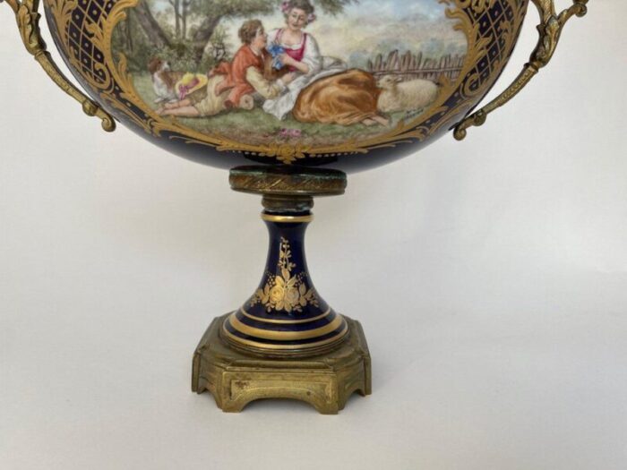 napoleon iii bronze and porcelain cup 5