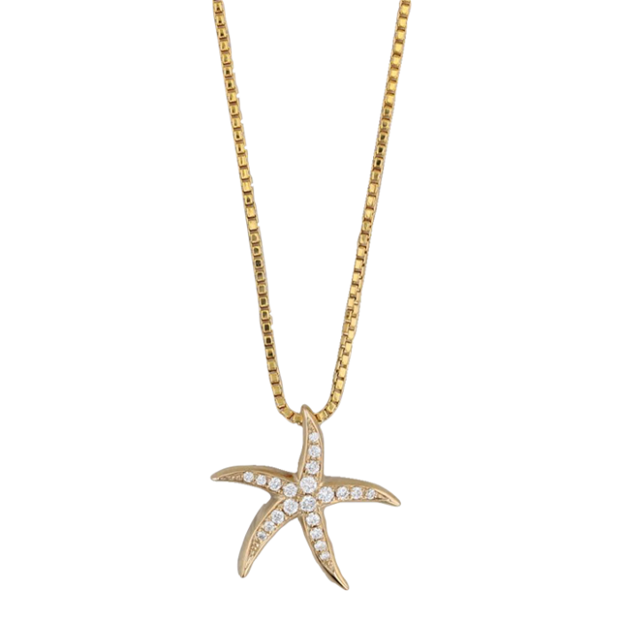 new 012ctw diamond star pendant 14k yellow gold 17 18 box chain 2480