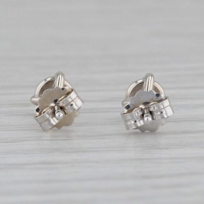 new 039ctw diamond stud earrings 14k white gold vs2 round solitaires 5702