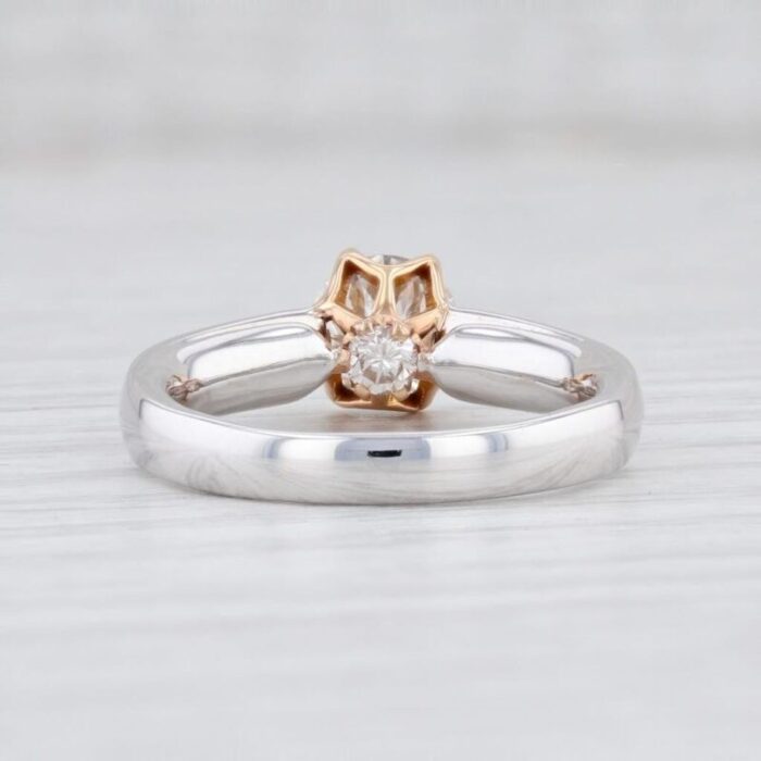 new 096ctw moissanite diamond engagement ring 18k gold size 675 semi mount 0796