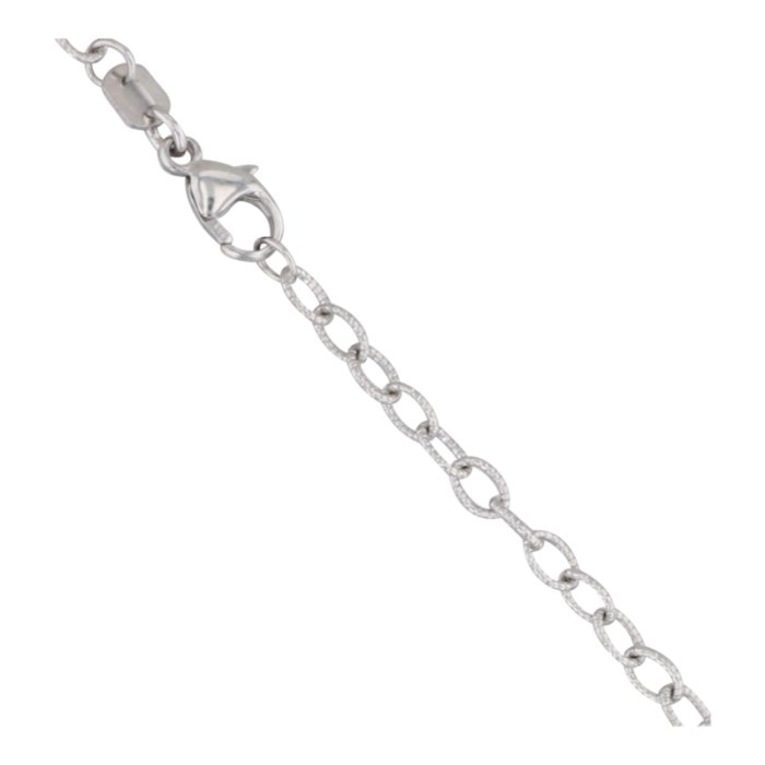 new 18 3mm twist cable chain necklace 14k white gold 1553