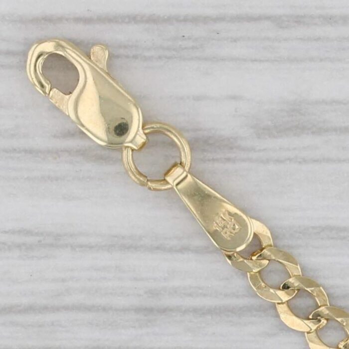 new curb chain 14k yellow gold 18 26mm lobster clasp 4419 scaled